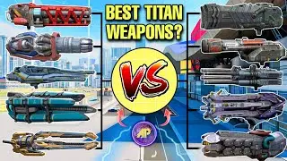 🔥 ALL TITANS ALPHA WEAPONS 1VS1 STYLE COMPARISON DAMAGE! || WAR ROBOTS WR ||