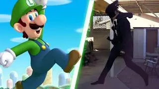 I Attempt To Do The Luigi Jump.
