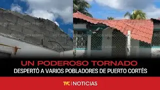 Un poderoso tornado despertó a varios pobladores de Puerto Cortés