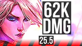 FIORA vs RENEKTON (TOP) | 62k DMG, 6 solo kills, 15/4/5, Dominating | KR Grandmaster | 25.5