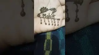 viral video,New Quick Mohit Name sefety pin minimum tattoo mehandi disigin#shorts#mehndi#ytshorts#ar
