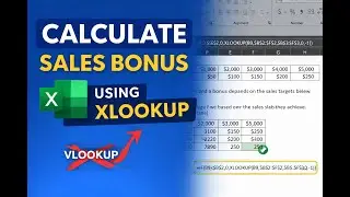 Auto Calculate Sales Bonus in Excel using XLOOKUP