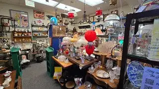 Thrifting & Antiquing Grey Barn of Andover NJ|Booth Tour & Shop Burning Sensation Antiques|We Ship 