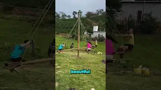 he made a special swing for his kids