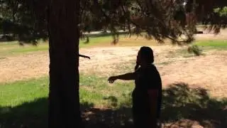 throwing the Shrade #37 knife