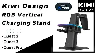 Kiwi Design RGB Charging Stand For Quest 2, Quest 3, and Quest Pro - Unboxing, Assembly, Review