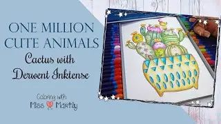 Testing my Derwent inktense | A million cute animals coloring Book