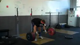 JUSTIN FLYNN Power Clean 260  for a Triple