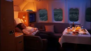 First Class Ambience ✈️ Soothing Jet Engine Background Noise for Study, Focus & Calm