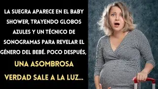 La suegra llega al baby shower con globos azules y un sonografista para confirmar el sexo del be