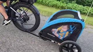 Aventon Aventure 2 pulling the Scwhinn Trailer with ease.