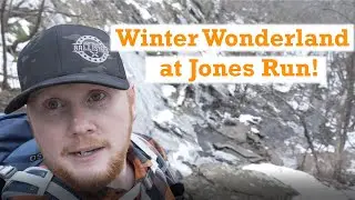 Winter Hiking Jones Run in Shenandoah National Park Virginia