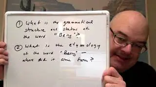 Heidegger, On the Grammar and Etymology of 