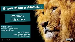 Know Moore About: Predatory Publishers