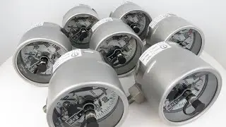 PRE4L | Contact Pressure Gauge, Lower Mount (Cable Terminal Box) with Liquid Filled, Large Amount