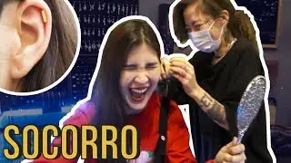 FIZ MEU PRIMEIRO PIERCING NA COREIA (ORELHA/HÉLIX)