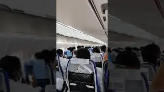 Aeroplane Indigo 6E flight cabin seating while covid times safety