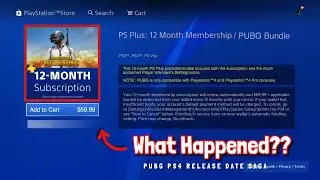 *PUBG PS4 PSPLUS* - What happened?! (PUBG PS4 release date saga)