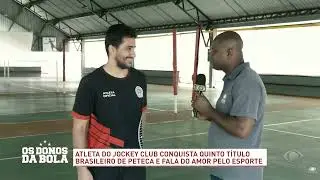 Reportagem da Band no programa Os donos da bola - Douglas Ribeiro, Pentacampe&atilde;o Brasileiro de Peteca