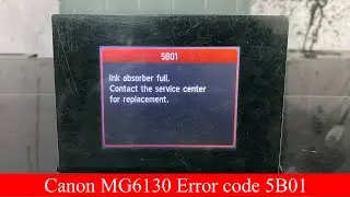 របៀប Reset Service Canon MG 6130 & MG 6230 | Service mode