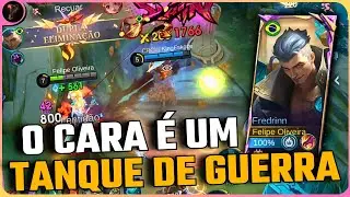 TANKA, TEM DANO, CONTROLE E SE ENCOSTAR VOCÊ VAI DE F - FREDRINN GAMEPLAY | Mobile Legends