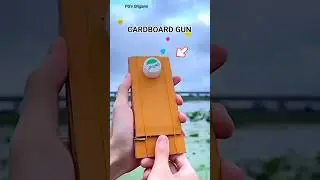 How To Make Cardboard Shooter , Shooting Gun Launcher , Homemade Gun Tutorial #craft #shorts #paper