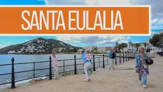 IBIZA's ☀️Exploring Santa Eulalia's Beach, Restaurants & Promenade ☀️ Destination Puente Rio Bridge!