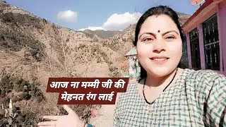 गांव का जीवन बहुत ही कष्ट भरा रहता है हल्दी भी उगाई मम्मी ने खेतों में Anu Gautam Himachal Pradesh 