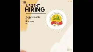 Urgent Hiring