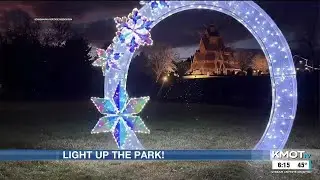 Scandinavian Heritage Park lights up all four tallest trees for the first time
