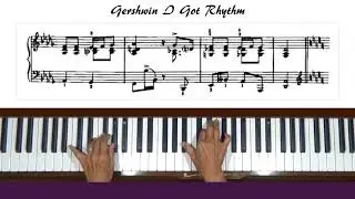 Gershwin I Got Rhythm Piano Tutorial slow