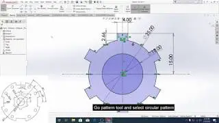 Solidworks Sketch Basics 03 #Circular Pattern