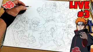 🔴 LIVE - AKATSUKI 2023 Desenhando ao vivo #3