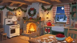 A Christmas Kitchen &mdash; Another Room Where Warm Spices Rise and Soft Lights Glow Against Winter Quiet