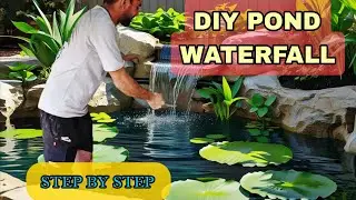 Outdoor Pond Waterfall #trending #shortsfeed #ytshorts #trendingshorts #waterfall #ponds #viralvideo