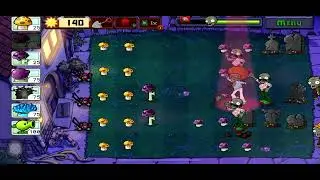 Plants VZ Zombies PVZ - Level 8 (Night Mode)