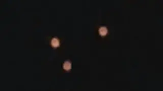 Triangle UFO formation over Los Angeles, CA YESTERDAY