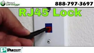 Как заблокировать информационную розетку RJ45 Ethernet на рабочей станции