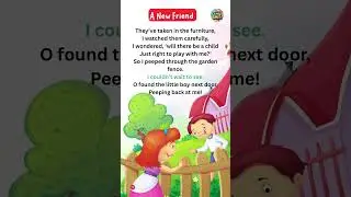 They have taken in the furniture Rhymes | A New Friend Rhyme - UKG Rhymes in English for Kids #ukg