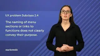 Unclear menu naming as a navigation UX problem &mdash; UX Problems Guide Class 2.4