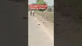 Got trouble in field and helped by villager #ar4u #trending #ytshorts #viral #field #reels #sindh