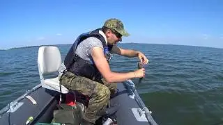 Калининградский залив. Рыбалка. Тест кресла Кресло Classic Fishing Seat в лодке ПВХ.