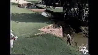 August 12 1988 PGA Championship Seve Ballesteros almost takes his head off with a golf shot