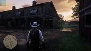 ASMR RDR2  - A Quiet Walk Through Valentine No Talking 4K 60fps Pure Ambience
