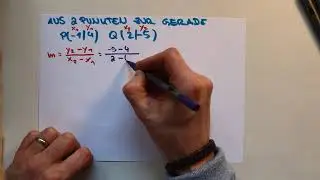 Rechnerisch aus 2 Punkten eine Gerade bestimmen / Geradenform, lineare Funktion