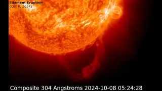 Filament Liftoff and CME (10/8/2024) - SolarHam.com