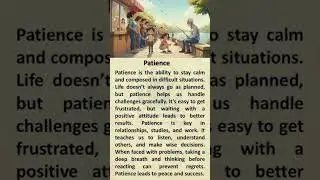 Power of Patience | Learn to Stay Calm #english