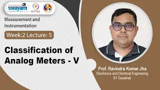 Lec 10 : Classification of Analog Meters - V