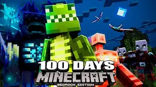 I Spent 100 Days Playing Minecraft Bedrock After a 10 YEAR Break