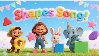 Shapes Song for Kids | Learn Shapes with Teana, Monkeyto & Friends | Teana Tales Nursery Rhyme
